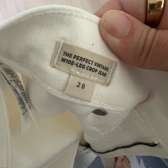 Madewell Perfect Vintage Wide-lef crop jean in denim, size 28, fit like a 29 - Picture 4 of 4